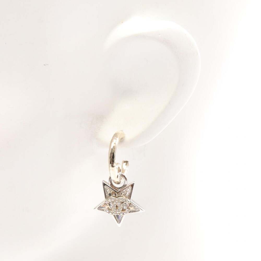 Chanel Cc Logo Star Clover Earrings #246675C14B - Picture 5 of 8